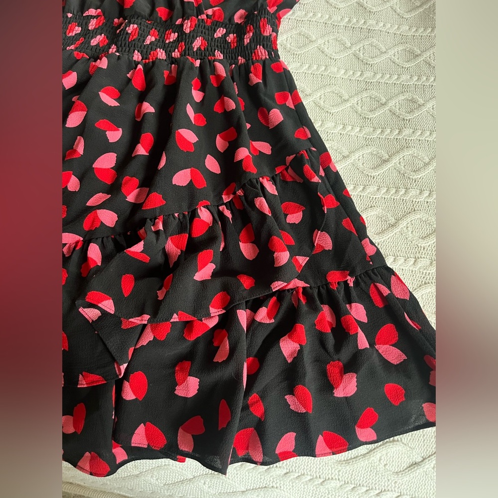 MICHAEL Michael Kors Black and Pink  Pattern Dress Designer Size Medium - Picture 11 of 16